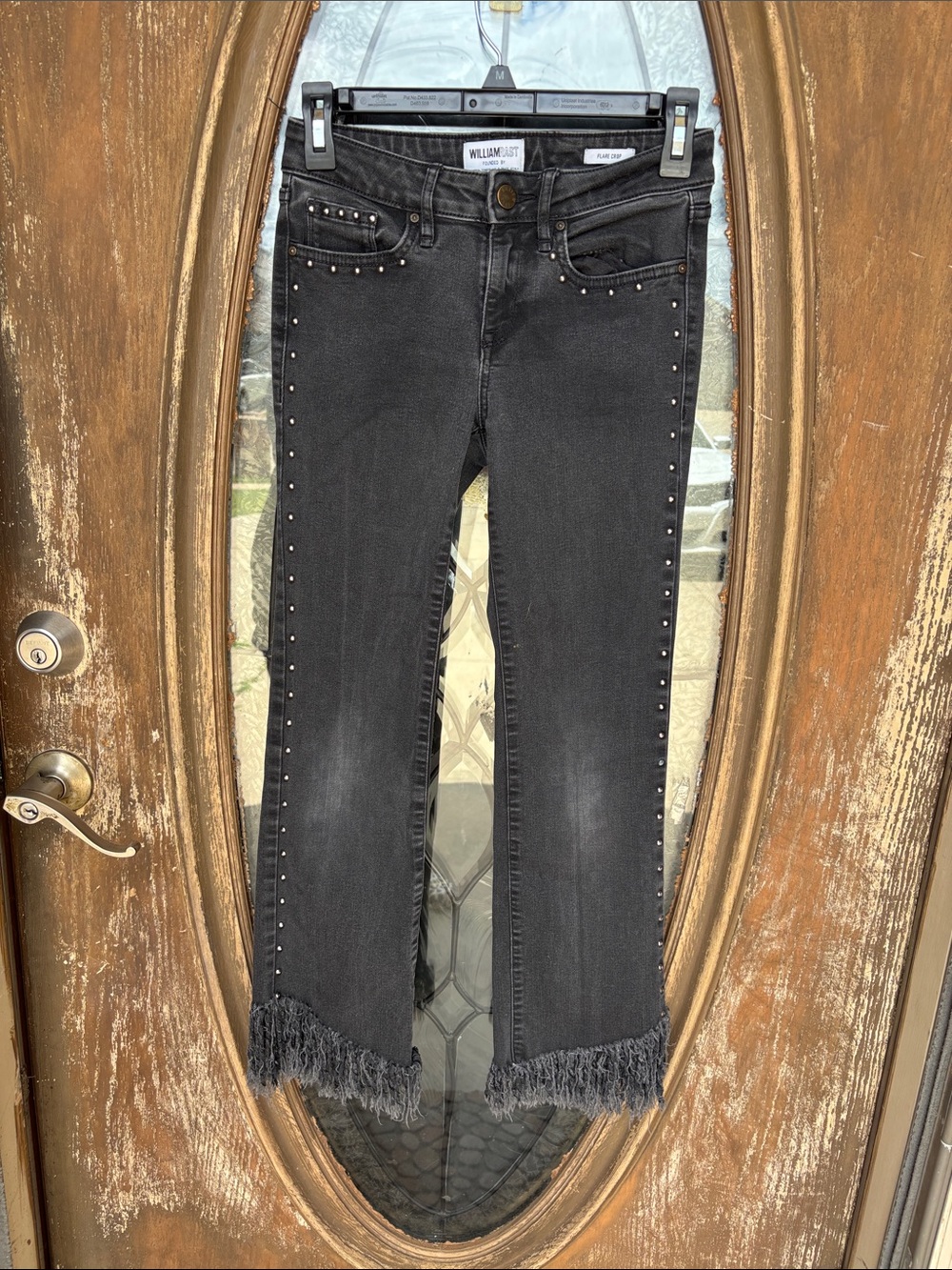 Willamrast flare crop studded jeans! Size 25